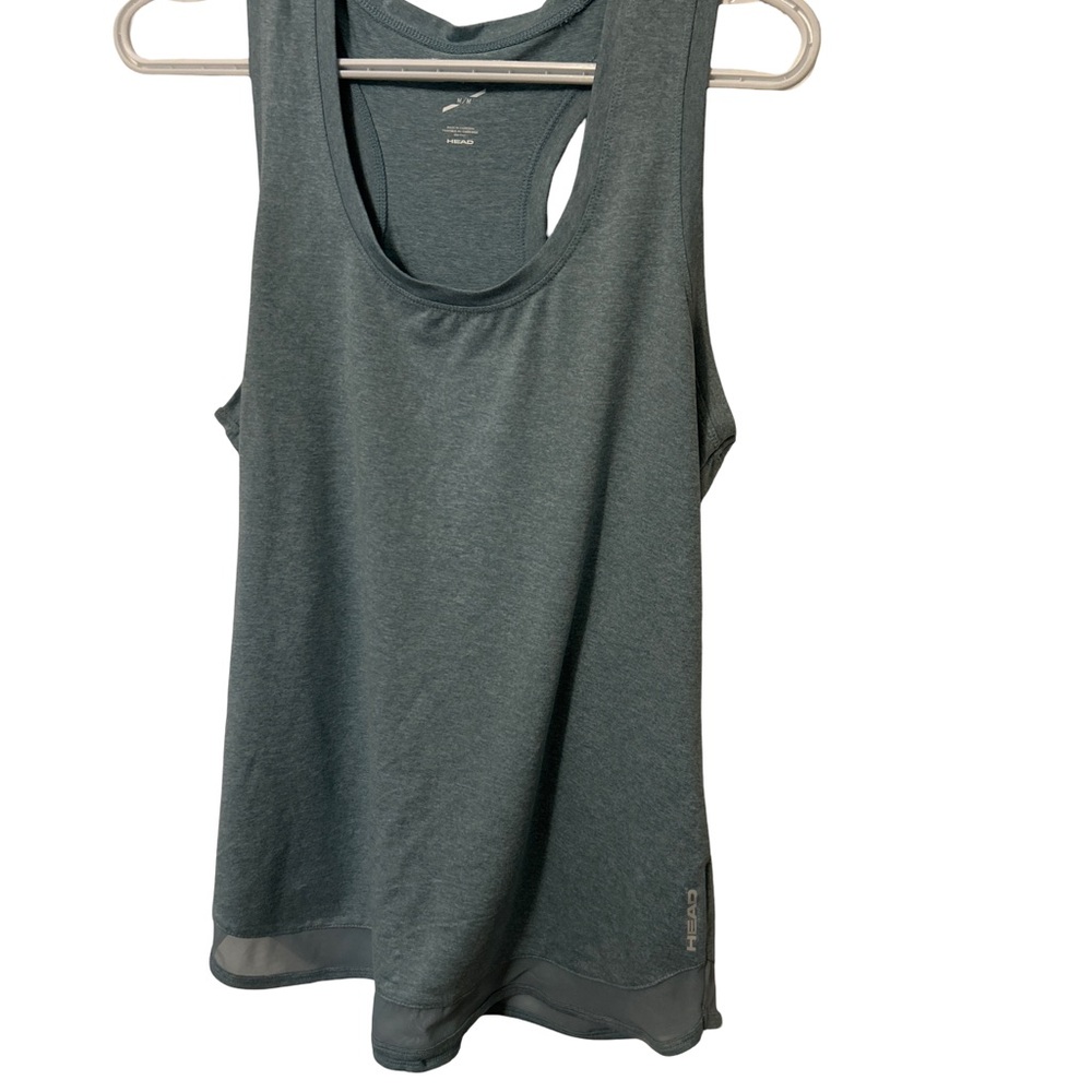 Head Gray/Green Sleeveless Tank Top Relaxed Fit